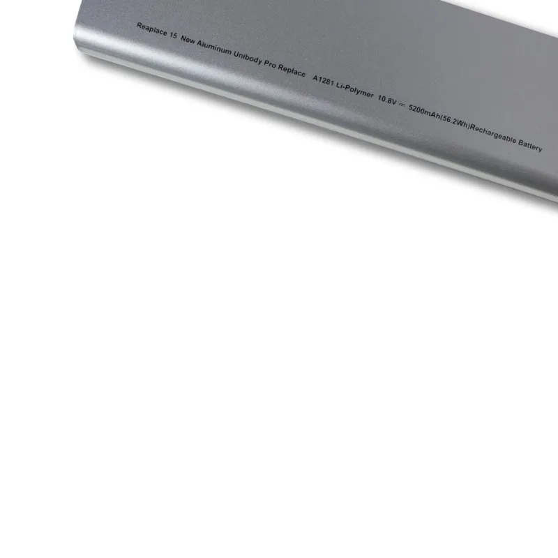 Batería para ordenador portátil A1281 de 10,8 V y 5200mAh para Apple MacBook Pro 15 "A1286 (versión 2008) MB772 MB470J/A MB772 */A MB772J/A MB471X/A