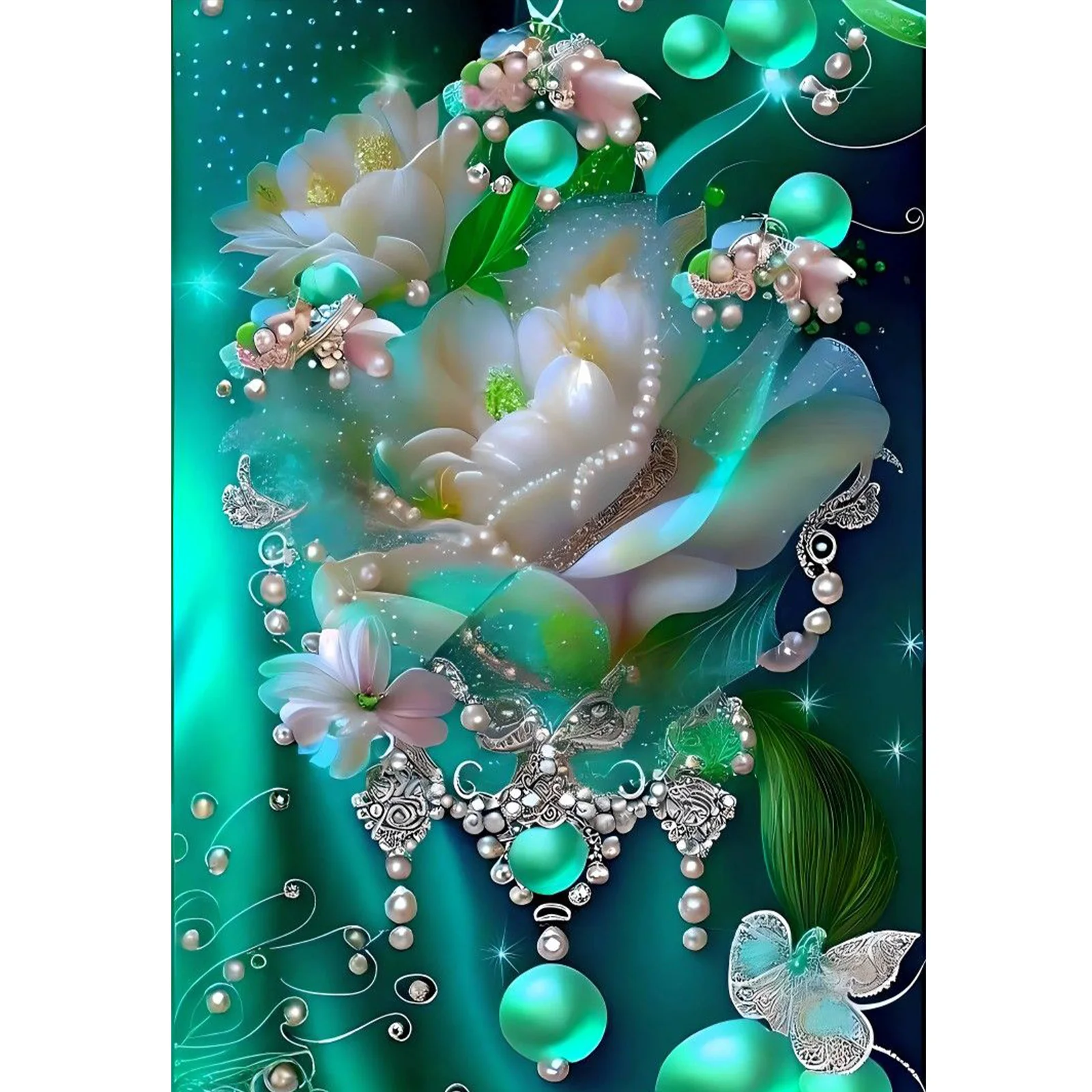 

Набор для алмазной вышивки большого размера, 5D цветы, круглые стразы, полный набор для алмазной вышивки, 40x60 см, большой набор для творчества своими руками для декора дома