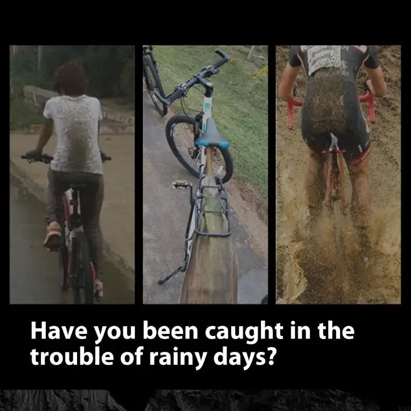 K1KD Mountain Bike Bike Bike Mud Guard Windproof Road Bike ด้านหน้าและจักรยานด้านหลัง Mudguard Bicycles อุปกรณ์เสริม