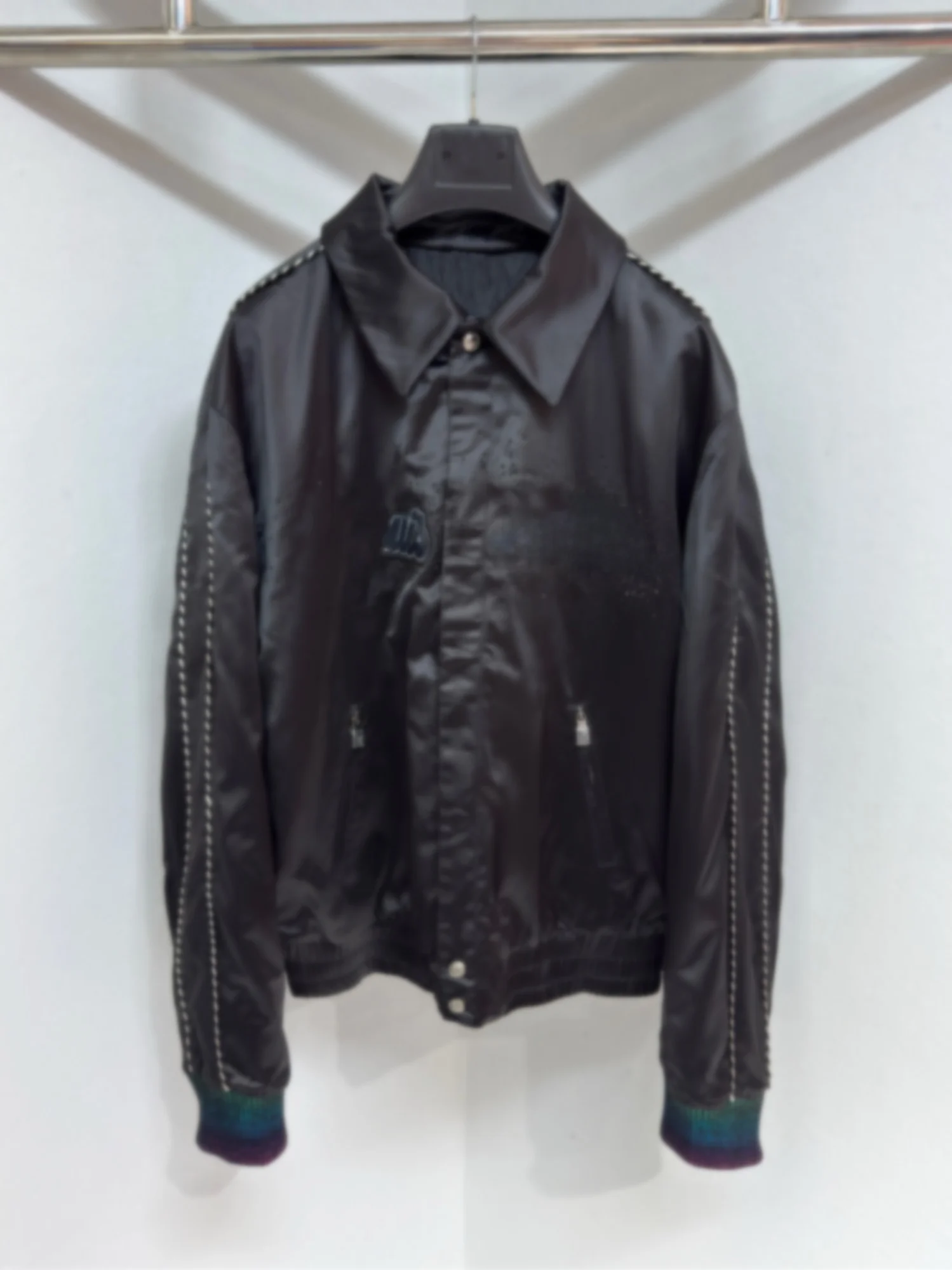 

Spring 2026 New Sle Men Women Loose Fit Long Sve Jaet Thin Cotton Embroidered Casual Collar Outerwear Versatile Outerwear