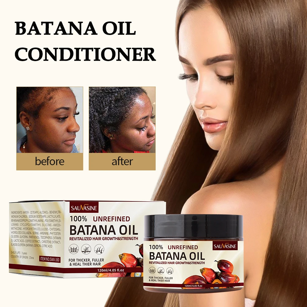 120ml Batana Oil Hair Conditioner Oil Hair Treatment Hair Mask Moisturize And Repair Hair Root for hair growth Healthier Thicker