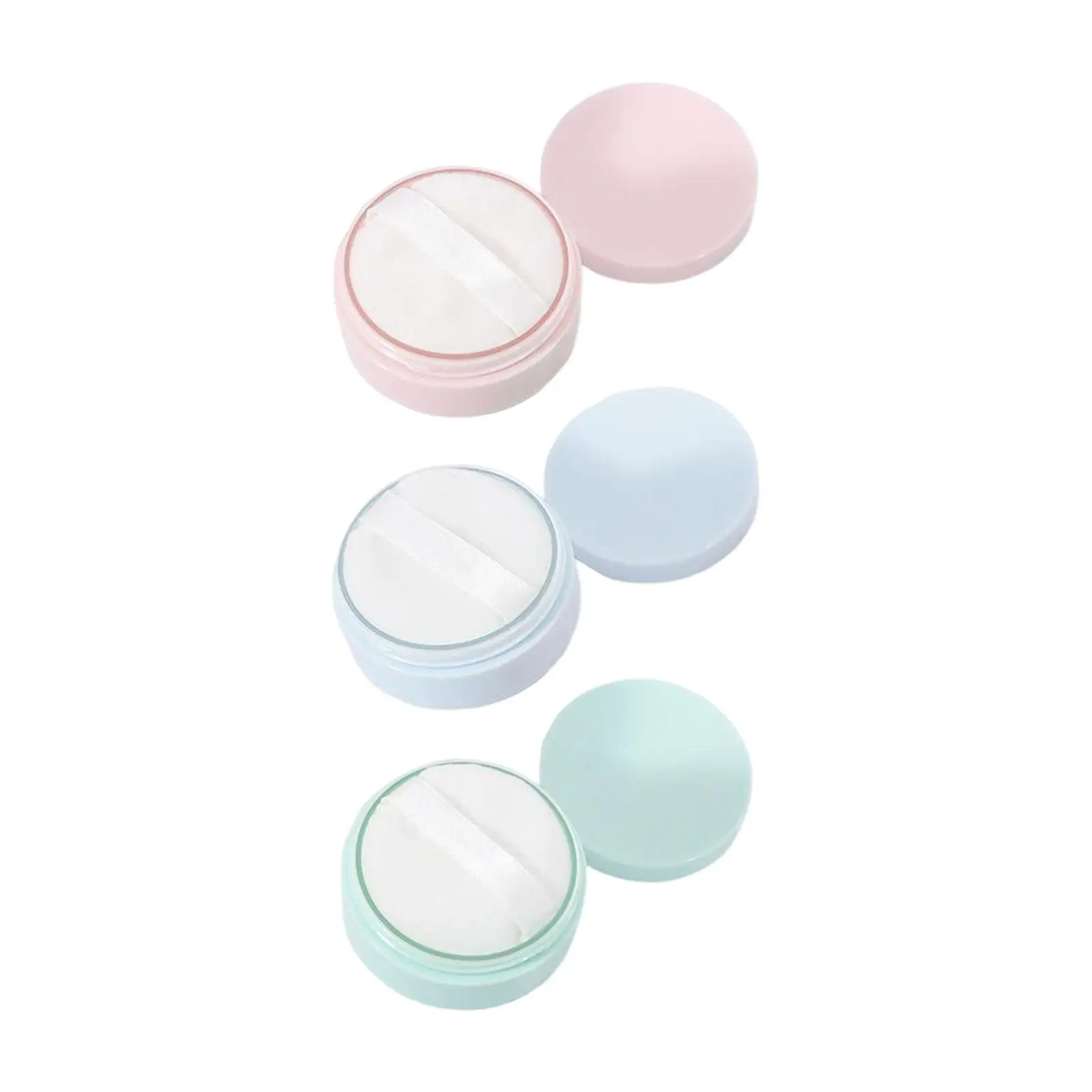 صندوق حامل بودرة الجسم الفارغ بسعة 5 جرام ومنفخ للأم، خفيف