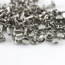 100sets 12mm Metal Double Cap Rivets Studs Round Rivet for Leather Bag Belt Clothing Garment Shoes Collar Decor