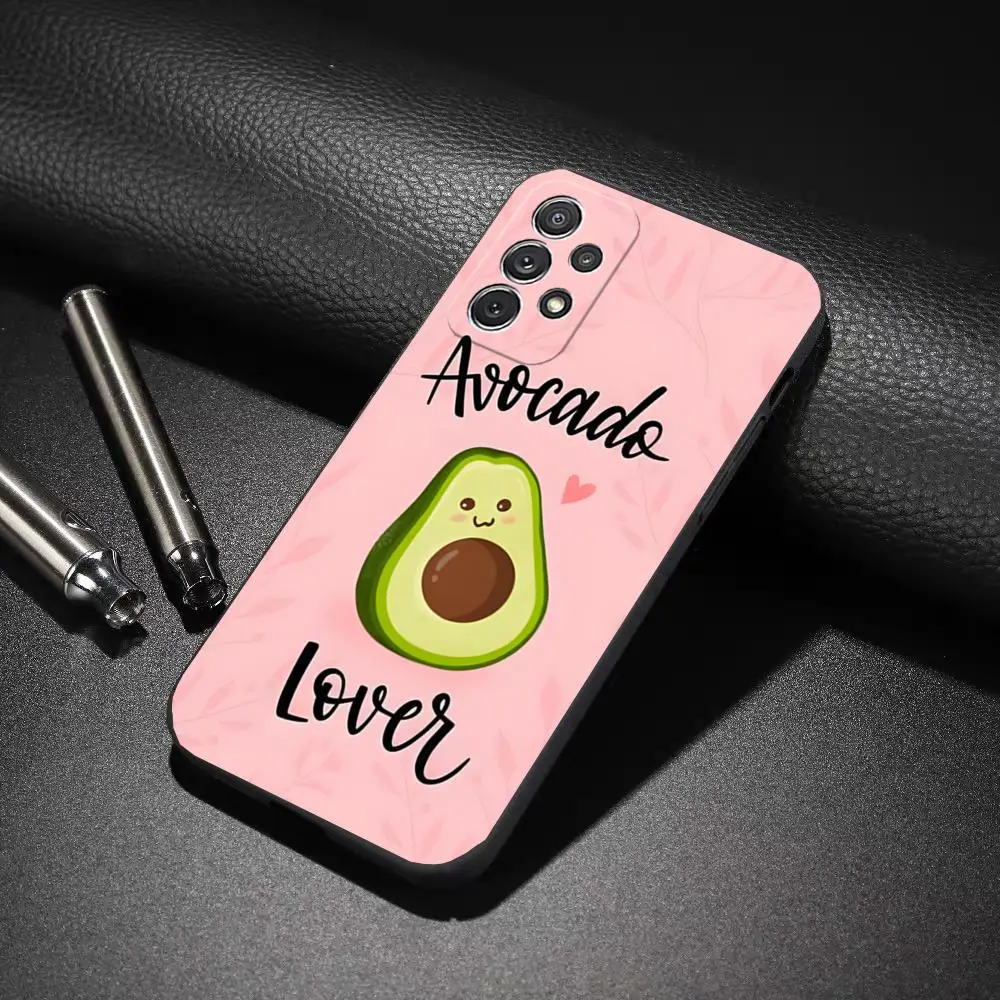 Cartoon Avocado Cute Phone Case For Samsung Galaxy A31 A32 A33 A53 A55 A54 S25 S23 S22 S21 S24 FE Ultra N20 Back Cover