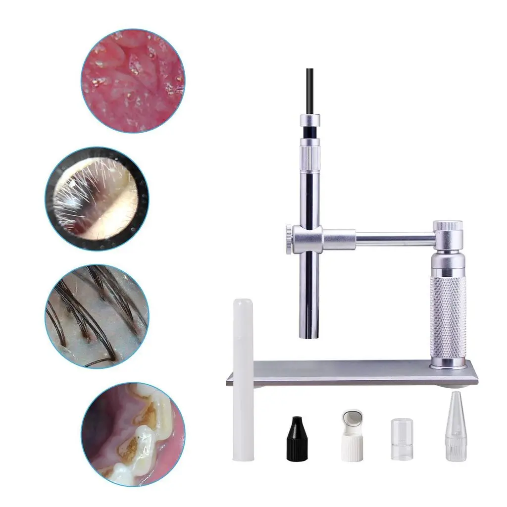 USB Digital Microscope 500X 2MP Endoscope Magnifier Camera 8 led handheld Microscope with Software for Industrial Testing