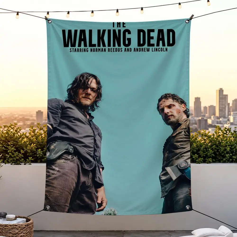 Series T-The Walking Dead Flags Vertical Wall Hanging for Bedroom Dorm Living Room Party Camping Gift Decoration