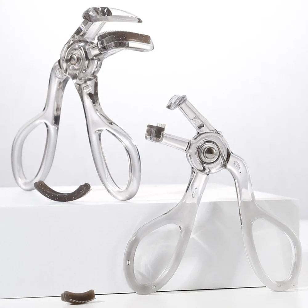 أداة تجعيد الرموش الجزئية ذات الزاوية الواسعة، مشط تجعيد بمشبك واحد، أداة تصفيف سهلة الاستخدام لتكبير العينين