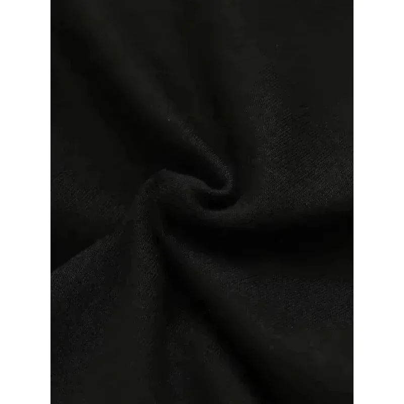 Modisches, bedrucktes Luxusmarken-T-Shirt aus Baumwolle für Herbst und Winter, kurzärmelig, mikroelastisch, für Damen und Herren – Detail 5