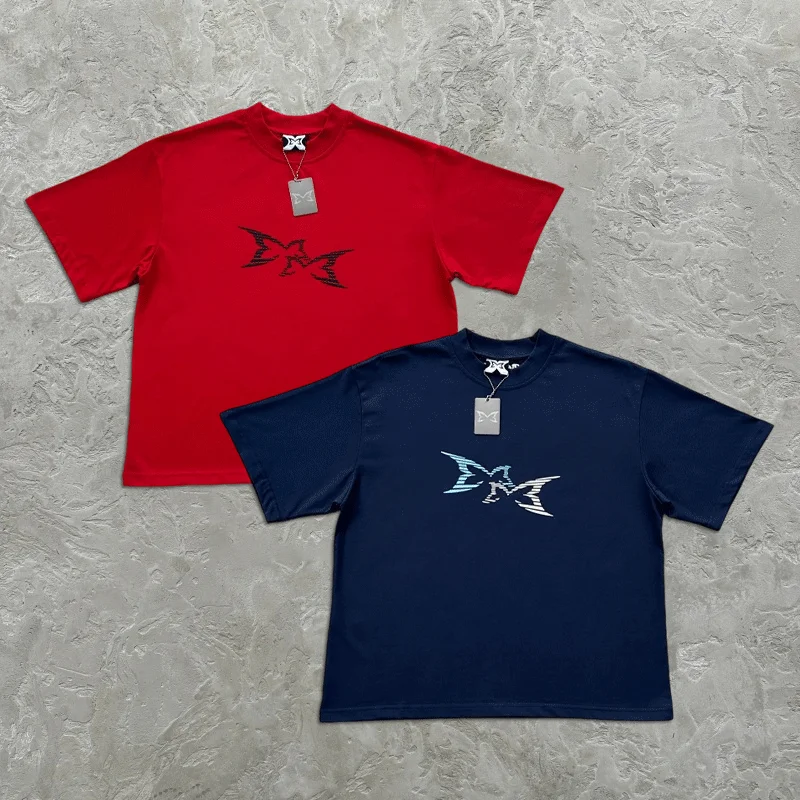 

Fashion Mertra Clothes Butterfly Print T-shirt y2k Hip Hop Street Men's / Women Casual Loose Short Sleeves Tees Cotton T Shirts