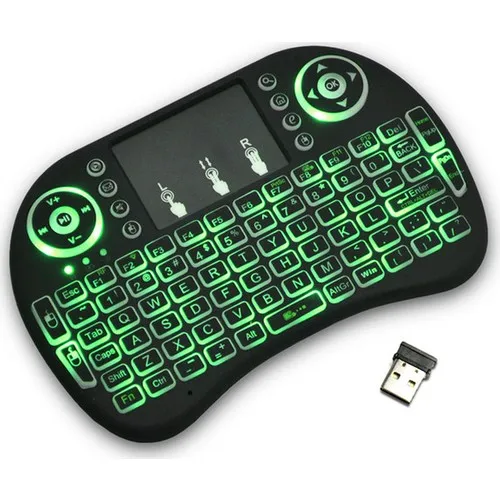 Rezqe Luminous Wireless Mini Keyboard SmartTV Television PS3 Touch Mouse