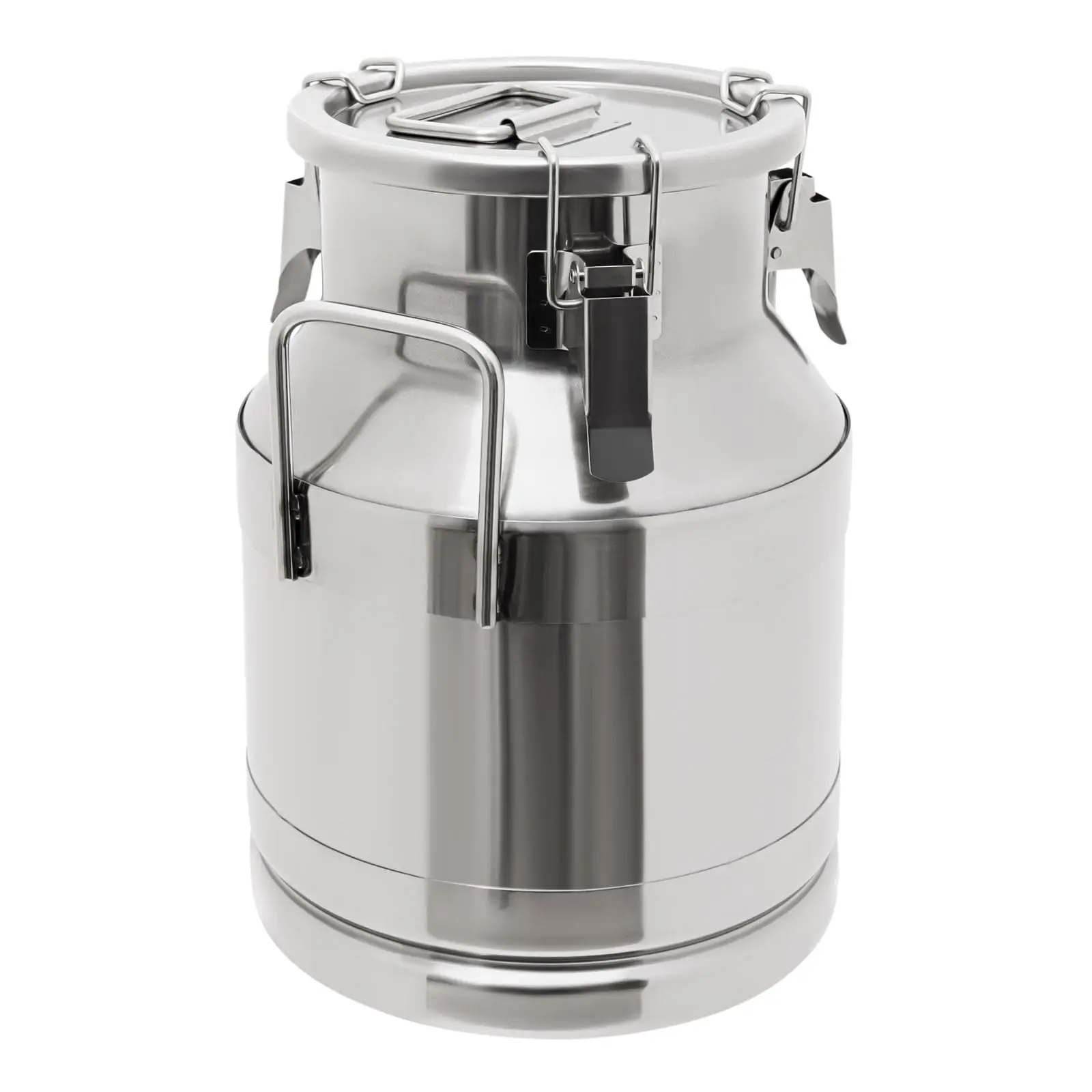 

10L/ 2.64gal Milk Can 201 Stainless Steel Seamless Milk Jug Milk Pail, Anti-Leak Liquid Storage Container with Tight Lid and Han