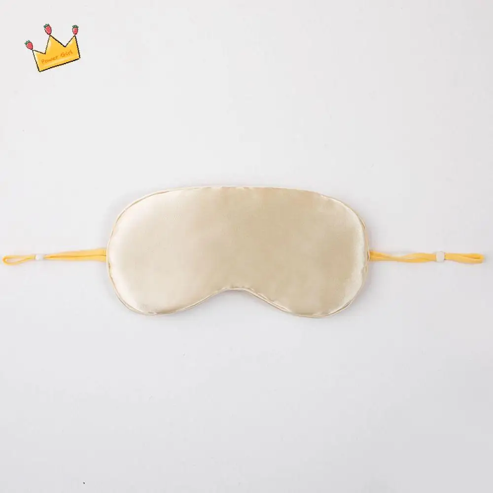 

Fashion Shading Sleeping Mask Mulberry Silk Ventilate Silk Sleep Eye Mask Hanging Ear Imitated Silk Sleeping Eye Patch Travel