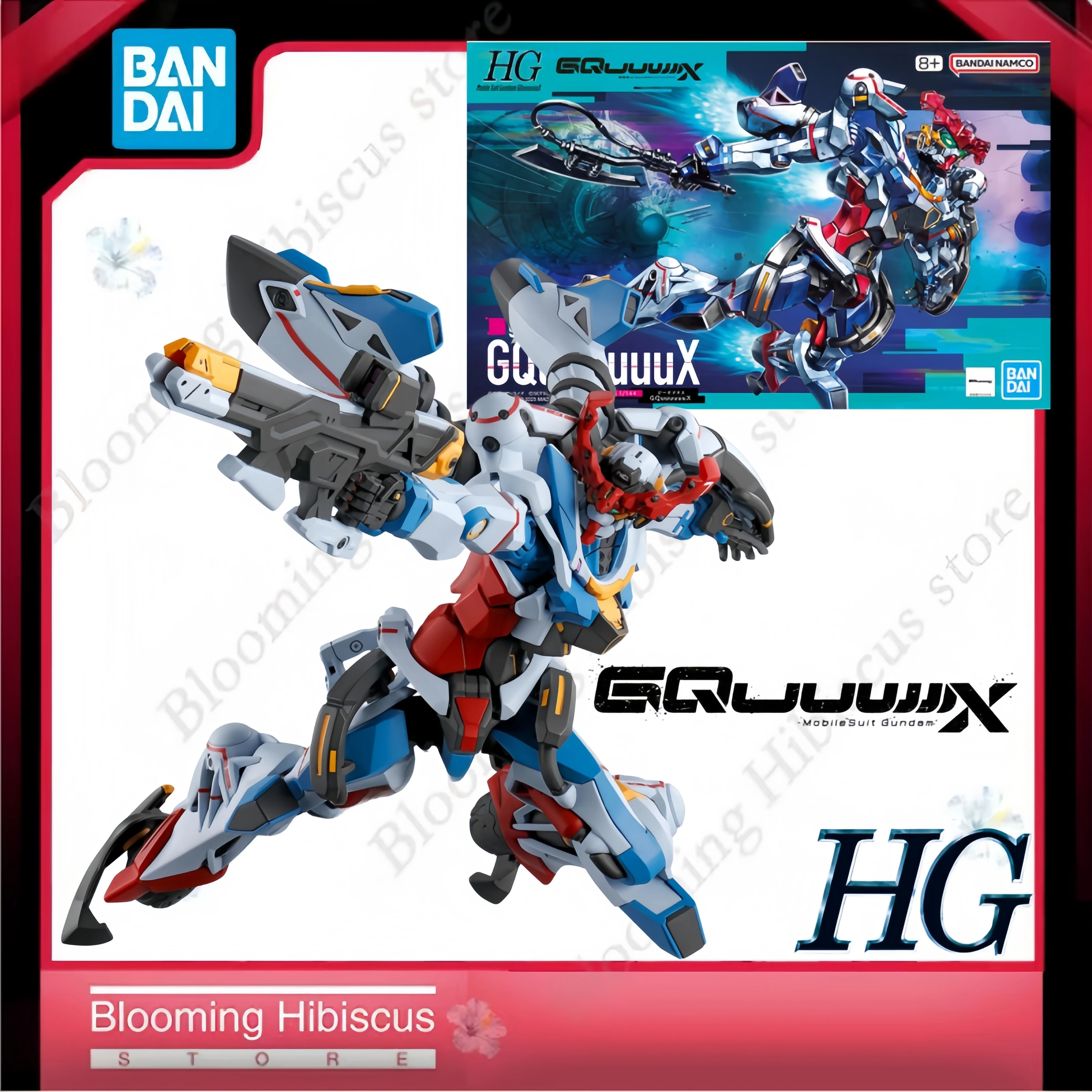 

Authentic Bandai Original Gunpla HG 1/144 gMS-Ω GQuuuuuuX Anime Mobile Suit Gundam GQuuuuuuX Assembly Model Kit Action Figure