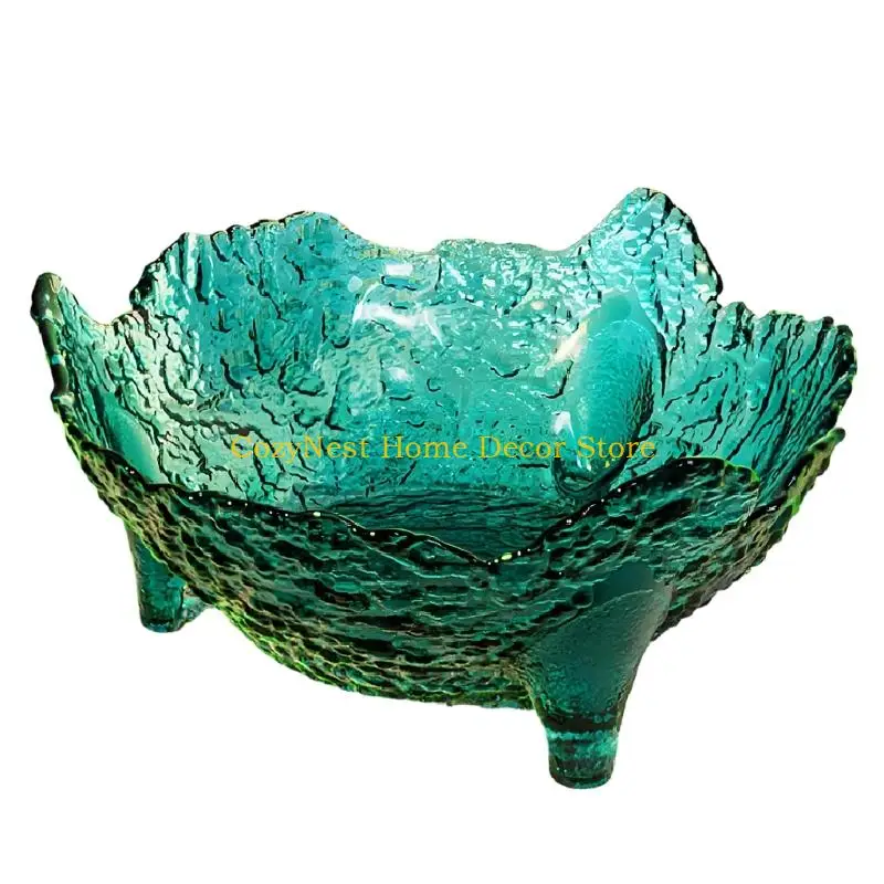 92MF Glass Bowl for Fruit and Dried Fruit on Coffee Table for Daily Use