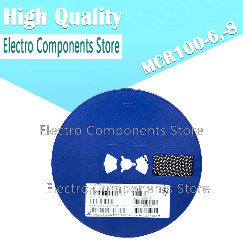 3000PCS/Tape & Reel MCR100-8 MCR18 100-8 SOT23 MCR100-6 100-6 MCR100 MCR100-6,-8 Plastic-Encapsulate Thyristors SOT-23 0.8A SMD