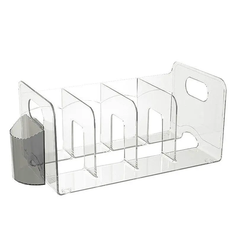 Imagem -06 - Ins Acrílico Desktop Book Stand Estante Rack de Armazenamento Simples Escritório Dormitório Prateleiras Estudante Acessórios de Mesa Bookends