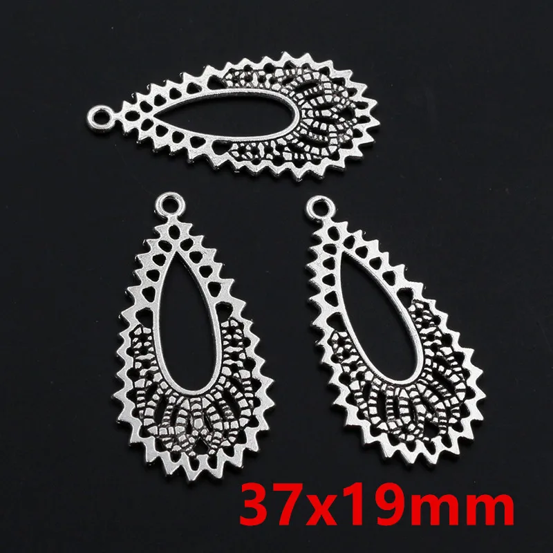 20pcs Boho Style Vintage Pendant Charms Connector DIY Jewelry Making Accessories for Earrings Necklace Craft Findings image 5