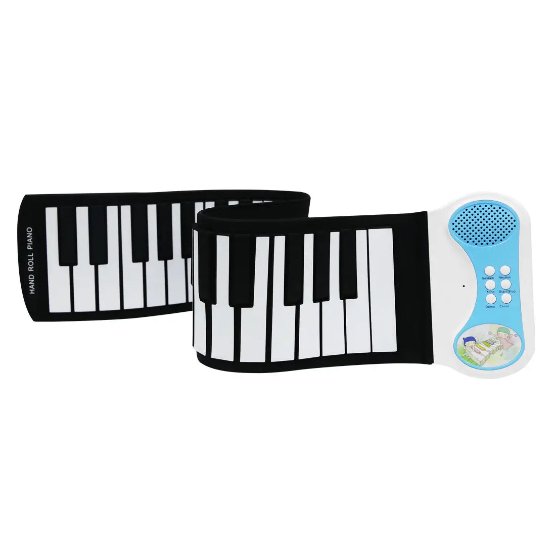 

Christmas presents Roll Up Flexible Piano Keyboard for Kids Beginners Portable 49 Keys Silicone Piano Pad best gift