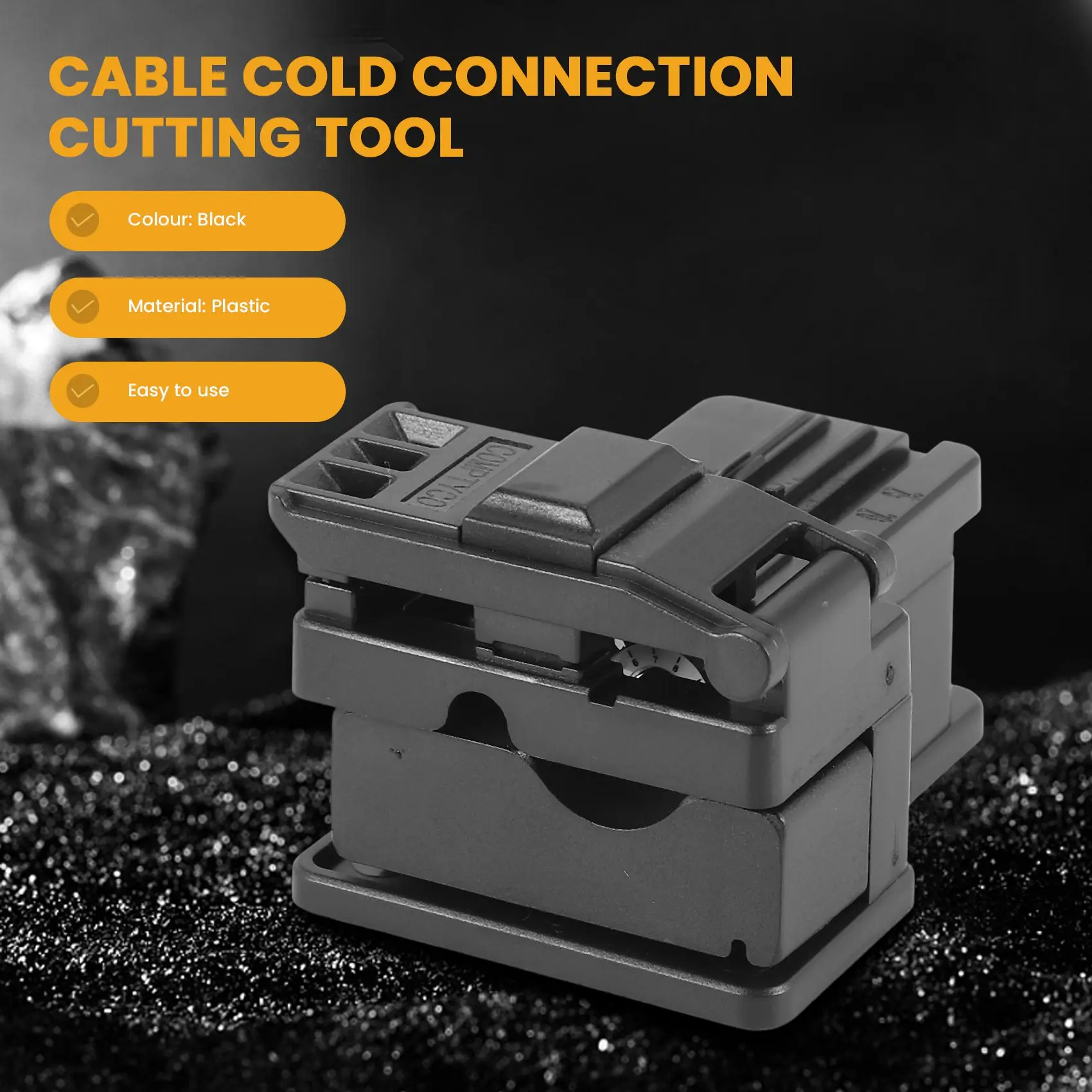COMPTYCO AUA-X01 FTTH MINI Optical Fiber Cleaver ABS Small High Precision Fiber Cutter Cable Cold Connection Cutting Tool-N37R