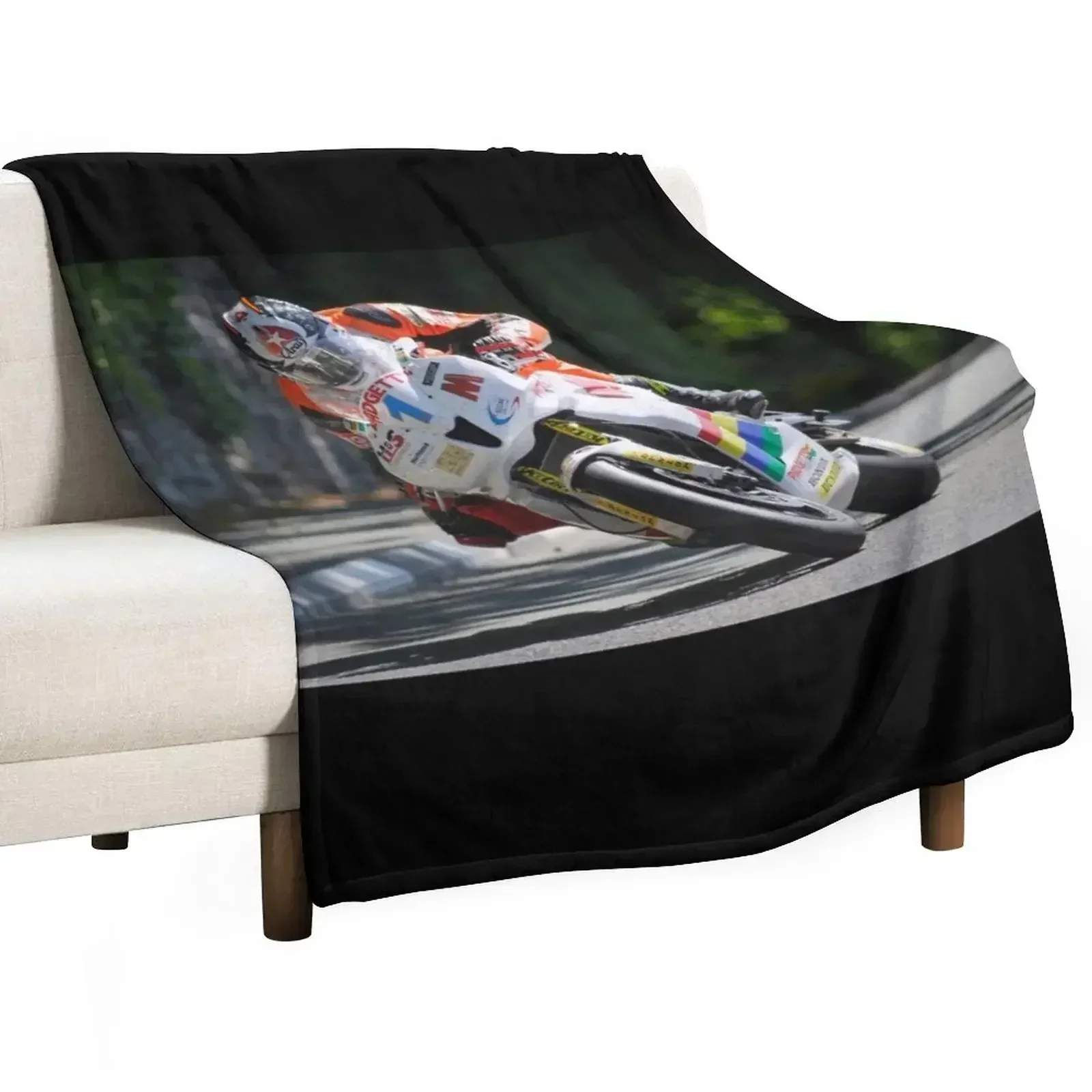 New TT Isle of Man Throw Blanket Shaggy Custom sofa bed Plaid Luxury Luxury Throw Blankets