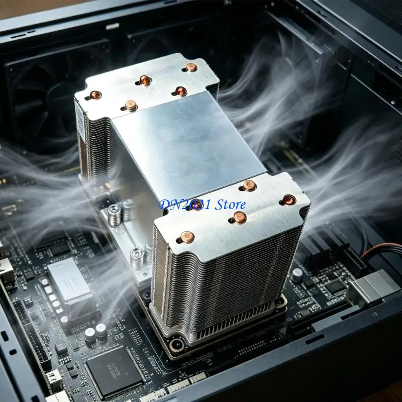 F3KE Metal Fin Stack GPU Coolers Heatsink for V100/P100 SXM2 Maintenance
