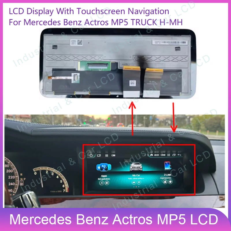 10.25 Inch LCD Display With Touch Panel For Mercedes Benz Actros MP5 TRUCK H-MH Car DVD Navigation LCD Monitor Repair