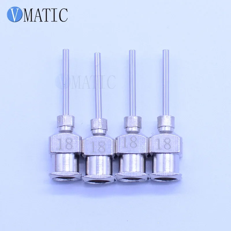 Free Shipping 12Pcs 0.5 Inch Tip Length 18G Stainless Steel Syringe Needle 1/2 Inch