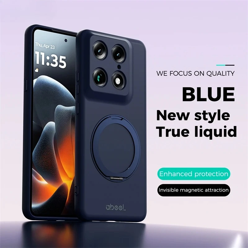 Image of Für Motorola Moto Edge 70 X70 Air Handyhülle Flüssiges Silikon Magnetische Halterung Schutzhülle für Edge 60s 60Pro 60 Fusion