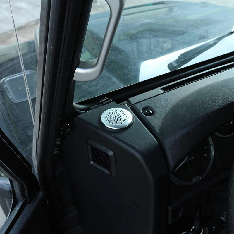 Обшивка для динамика приборной панели автомобиля, алюминиевый сплав для Land Rover Defender 90 110 130 2004-2016 для Jaguar XE XF