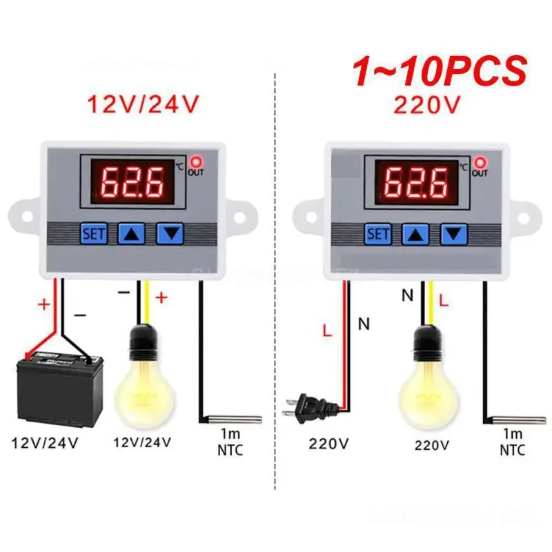 

1~10PCS Temperature Controller Micro Microcomputer Number Display Switch Intelligent Smart Electronic Temperature Control