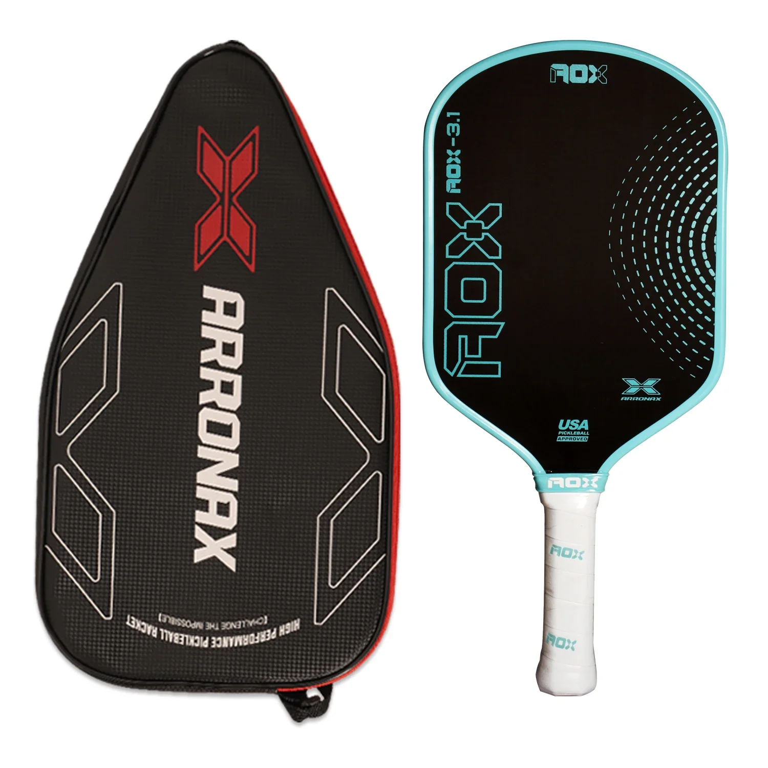 

ARRONAX High Quality Lightweight 16MM Thickness Long Grip Hot press Integrated Carbon Fiber Pickleball Paddle