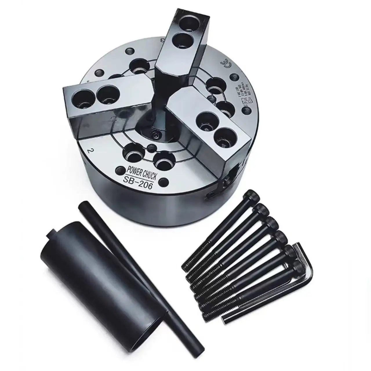 

SB-204 SB-205 SB-206 Hydraulic Chuck Oil Pressure Three-jaw Hollow Hydraulic For Mechanical CNC Lathe