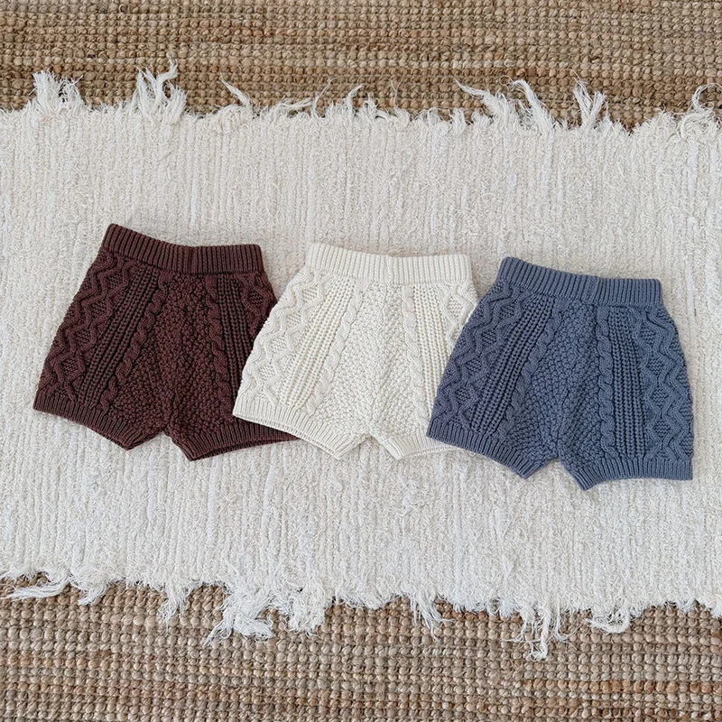 2026 ربيع جديد 0-3 سنوات ملابس الأطفال دعوى أكمام سترة مشغولة من الصوف معطف السراويل طفل رضيع فتاة الفتيان الملابس مجموعة