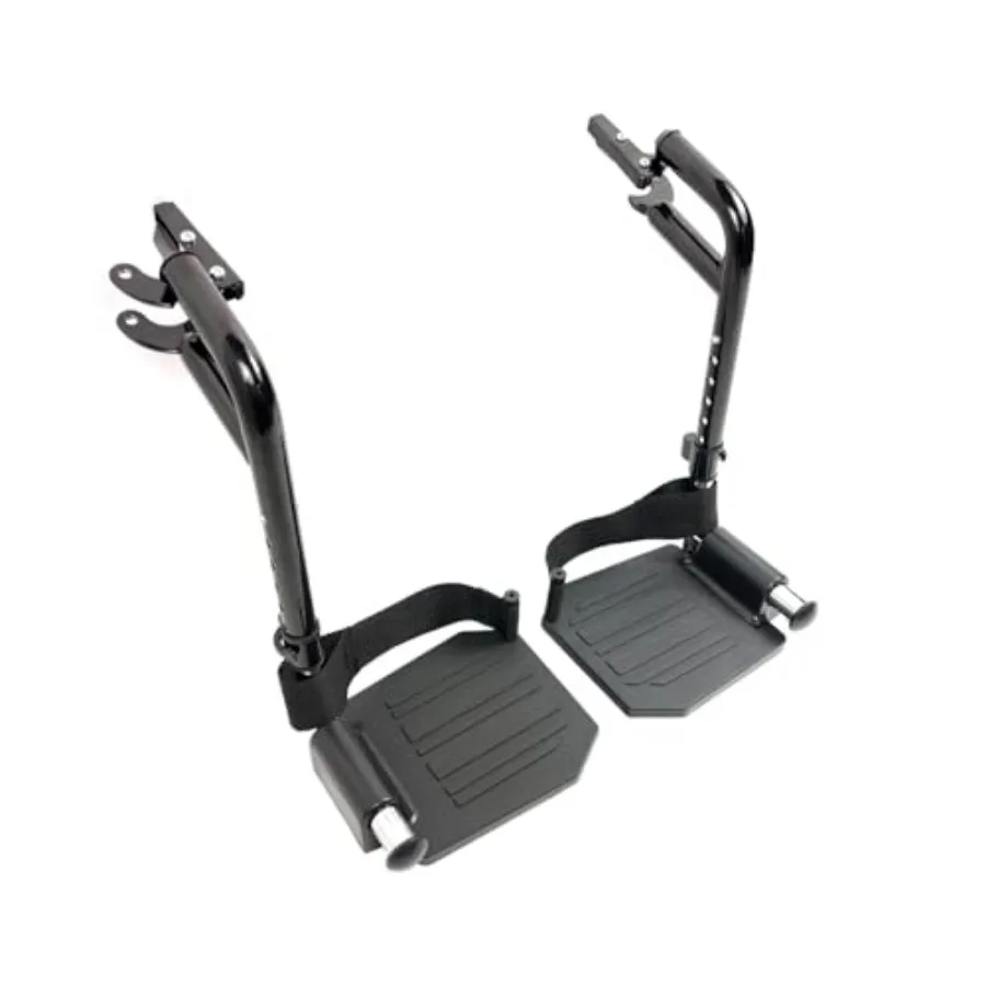 

Экономичная подножка для стандартных инвалидных колясок и транспортных кресел: Композитные подножки и петли для пяток, универсальная откидная подножка