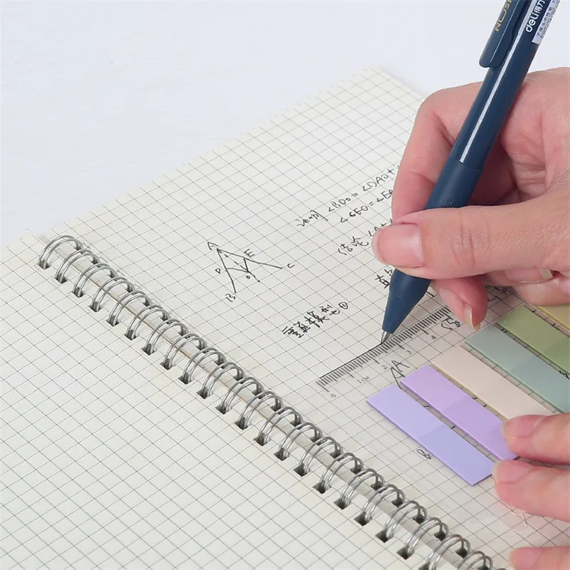 200 Sheets Transparant Sticky Notebook Huisdier Memo Voor Student Kantoorbenodigdheden Eenvoudige Tear Memo Pads Opmerking Boek Notepad