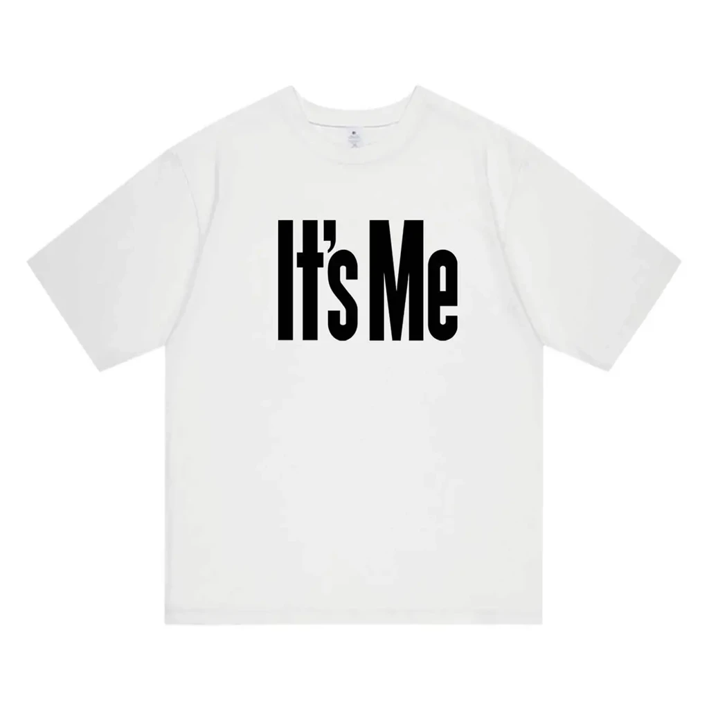2026 Star Same T-shirt PHOTO NAME IT'S ME Printe TShirt Kpop Stay in Shirt Pullovers Women Korean Style Summer Oversized Tshirt