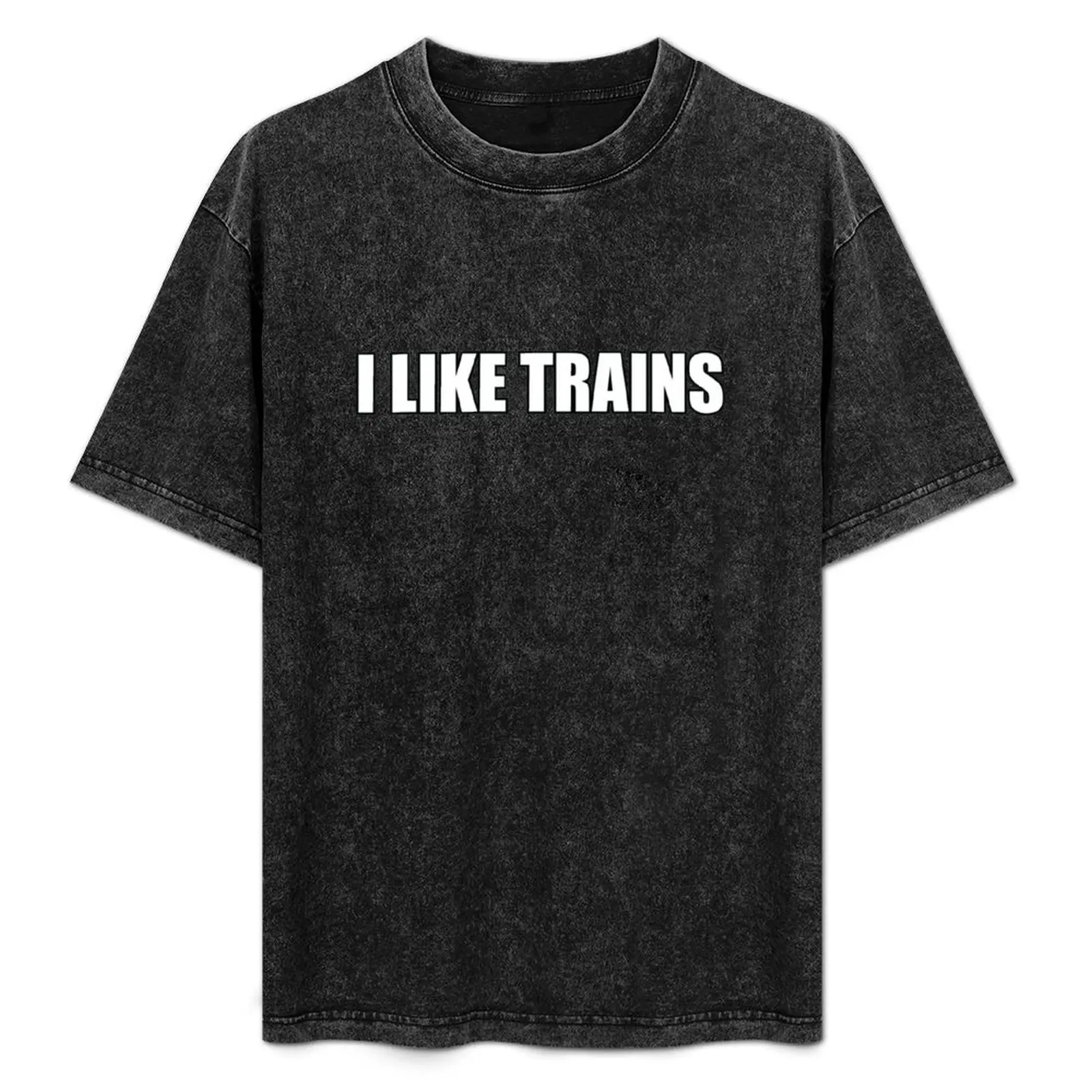 

I Like Trains T-Shirt boys animal print korean fashion plain black t shirts men