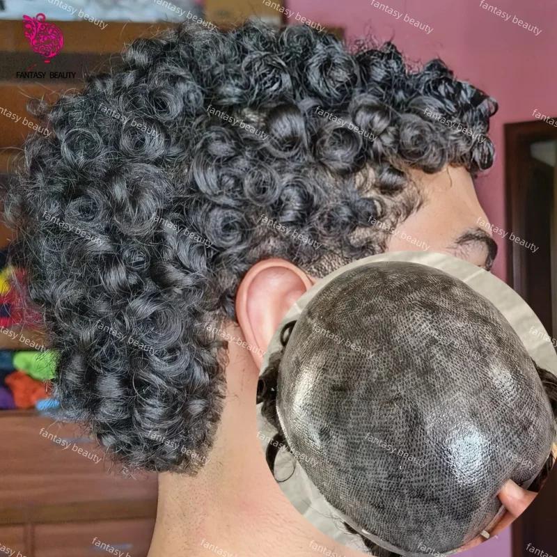 

Прочные резинки для волос 20 мм, 22 мм, волнистые, черные, серые, коричневые # 1b10 # 1b40 # Мужской парик-протез из 100% натуральных человеческих волос, полный, из полиуретана, для мужчин