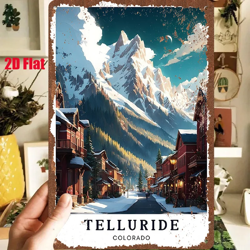 2D Flat - 1pc 2D[Flat] Metal Sign Vintage Metal Tin Sign 