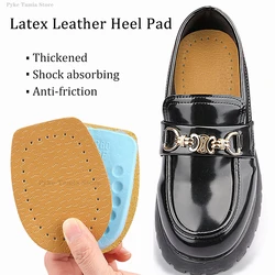Latex Leather Heel Insoles Pads Thickened Shock-absorbing Foot Soft Cushion Shoes Care Inserts Heel Support Half-size Insoles