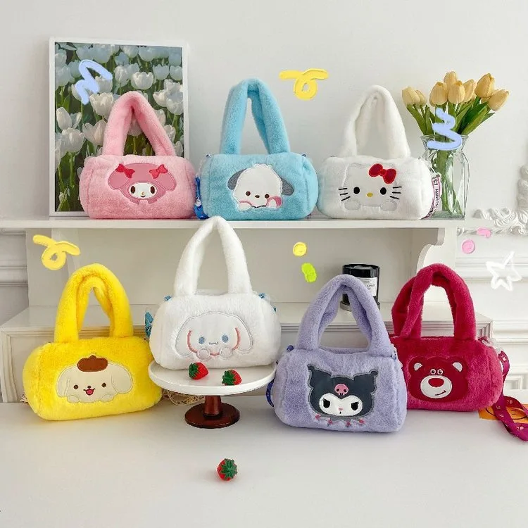 

Мультяшная плюшевая игрушка Sanrio Hello Kitty, кукла-хватайка для автомата, сумка через плечо, кавайный подарок для девочек на Рождество