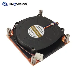 LGA1200 LGA1150 LGA1151 1U Active Heatsink CPU Cooler 75x75MM Hole Spacing TDP 180W With 8015MM Fans Vapor Chamber VC Base