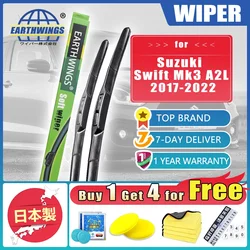 For Suzuki Swift Mk3 A2L 2017 2018 2019 2020 2021 2022 Car Front Rear Wiper Blades Brushes Windshield Windscreen Car Accessories