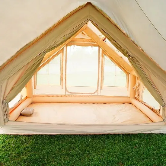 Большая водонепроницаемая палатка для кемпинга, воздушная палатка, надувная палатка для туристических мероприятий на открытом воздухе, хлопок, высокое качество