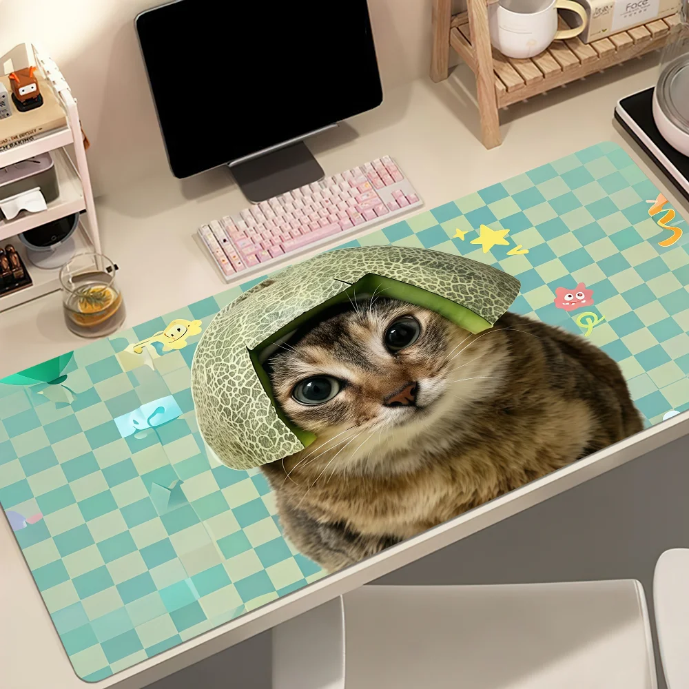 Cute Cat Meimei ToleTole Mouse Pad Large Non-slip Lockedge Desktop Computer Desk Mat Keyboard MousePad Office Gamer Student Gift