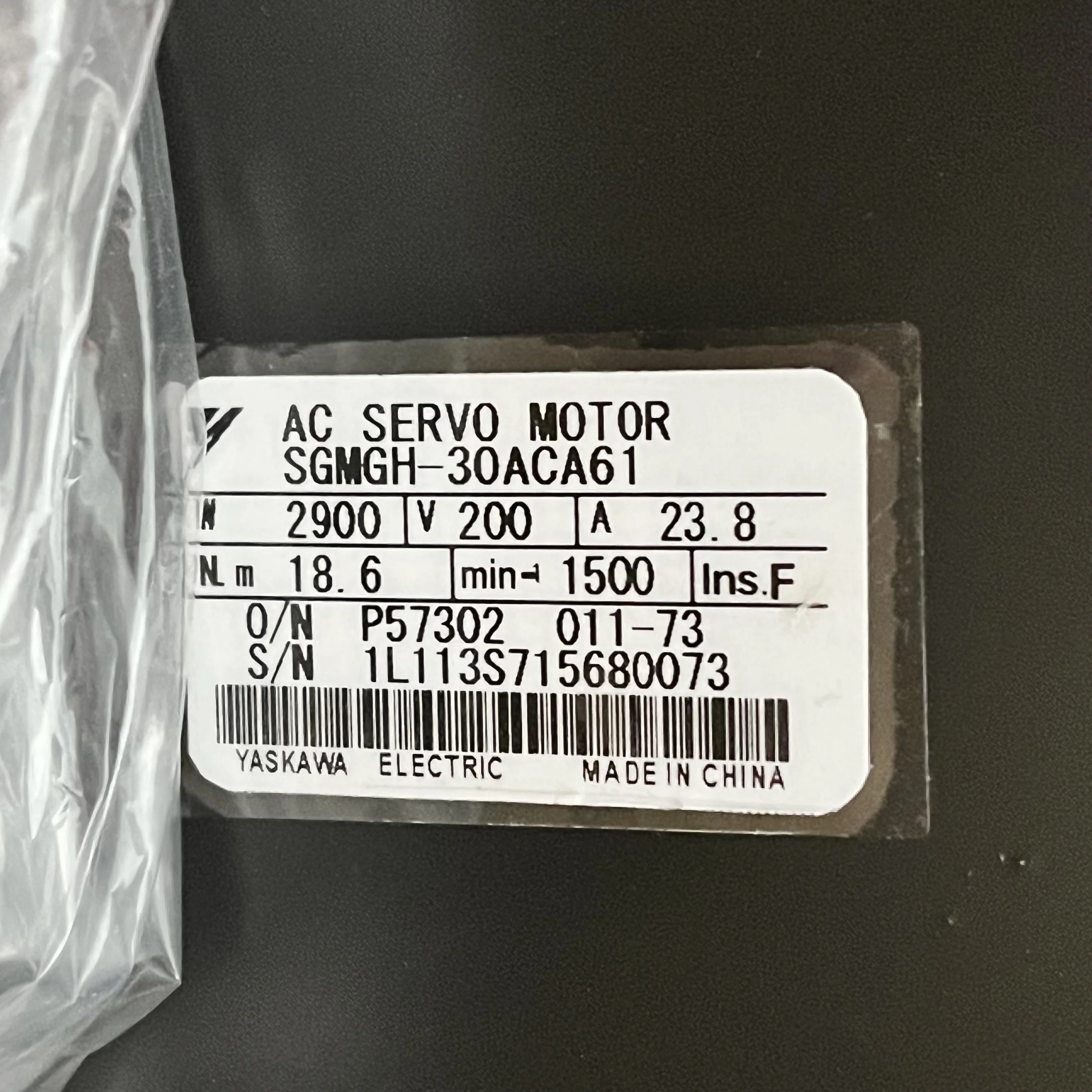 CNC Japan Plc Original Servo Motor SGMGH-30ACA61 for Yaskawa