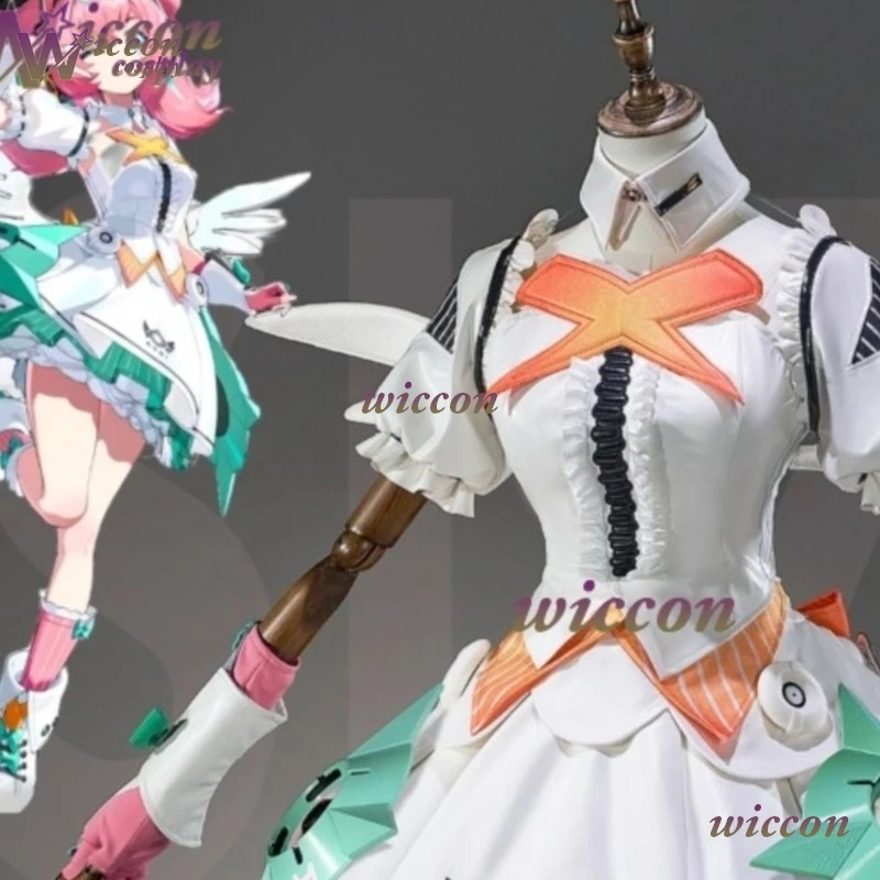Disfraz de Cosplay Aria Wonaa Zenless Zone Zero, Peluca, Vestido, Uniforme, Ángeles de la Ilusión, Fiesta de Halloween para Mujeres, Juego de Roles, Disfraz