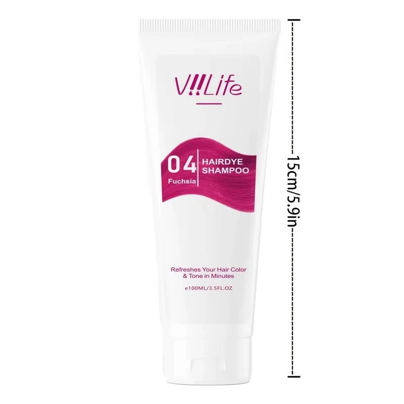 ViiLife 8 أصناف من الألوان، شامبو مرطب معالج بالألوان، لا يبهت في 15 يومًا، ترطيب ألوان مكثفة للشعر الملون الجاف