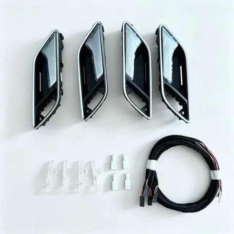 OEM For Audi A3 S3 8V Door Inner Lock Switch Handle with LED lights Chrome plated Door Handle 8VD837020C 8VD837019C 8V0919177A