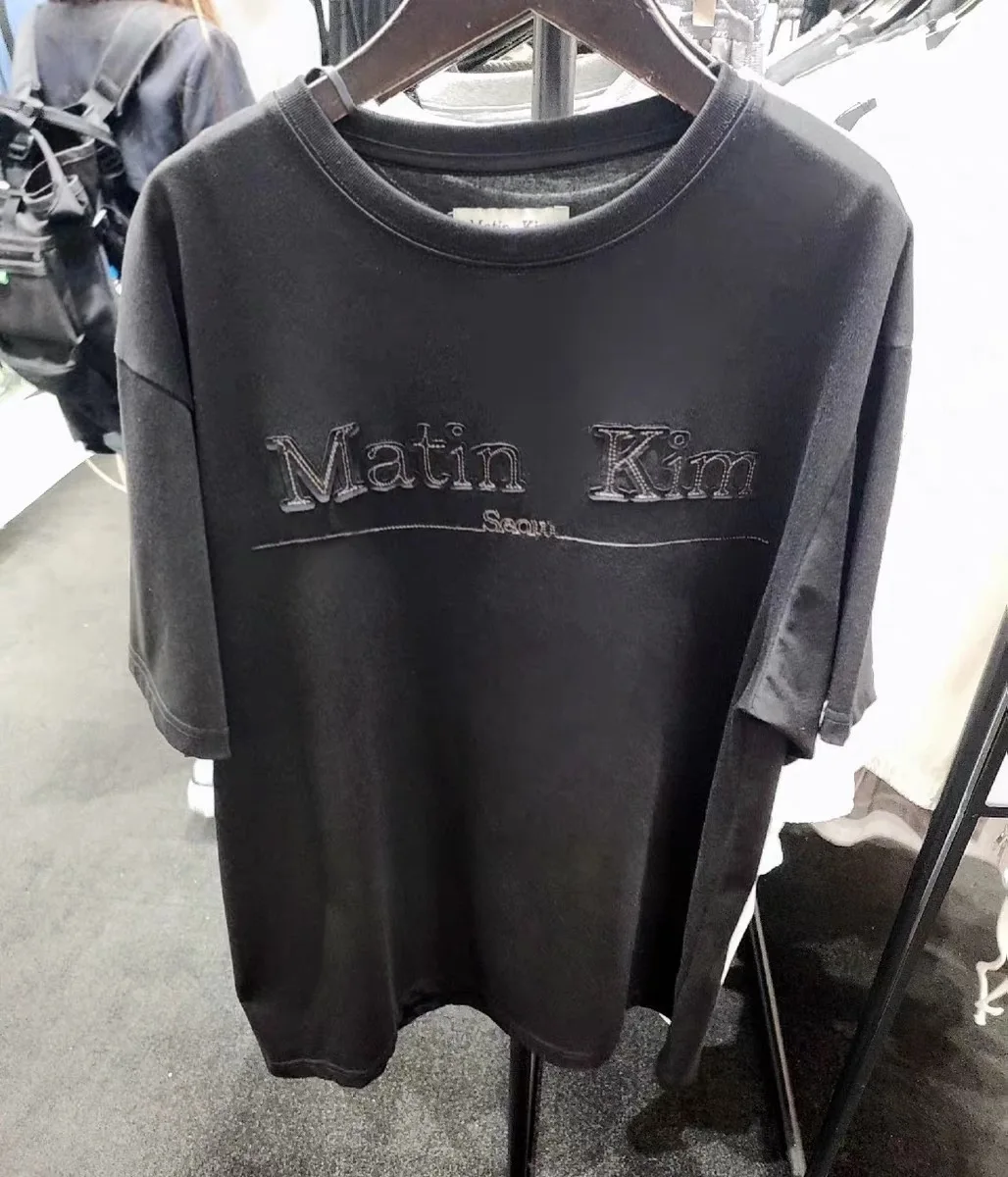 Ex coupe ample ort Sve T-irt lettre imprimé haut en coton décontracté pour hommes et femmes été absorbant la sueur rond Ne